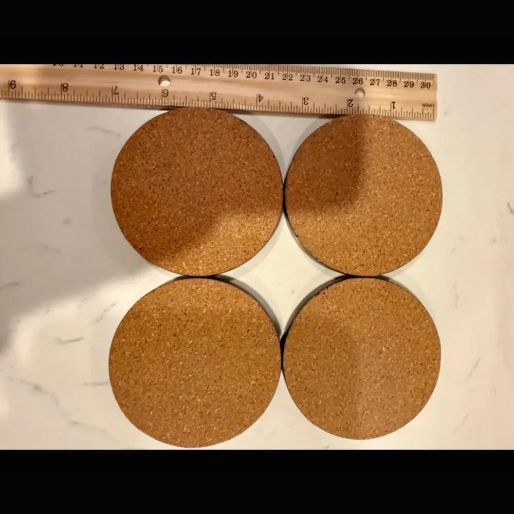 Clemson Tiger Paw Coasters Black Orange Set of 4